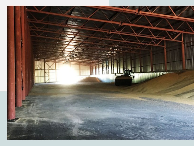 Строительство зернохранилищ в Гудермесе