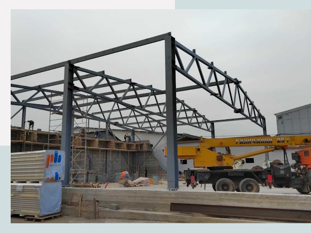 Строительство цехов в Гудермесе