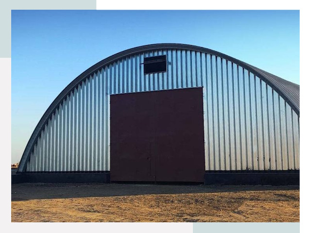 Арочные ангары в Гудермесе