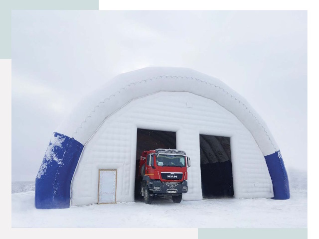 Мобильные ангары в Гудермесе