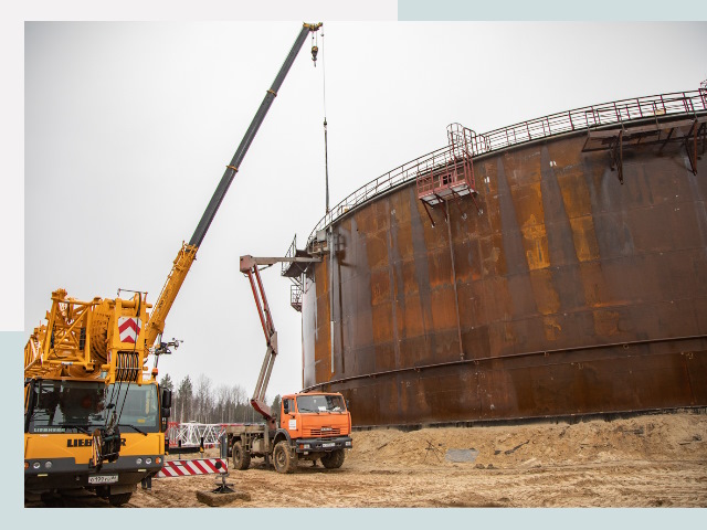 Монтаж резервуаров в Гудермесе от 615 руб. за м³