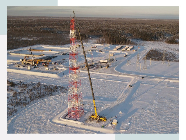 Мачты связи в Гудермесе