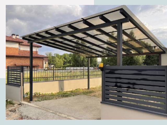 Металлические навесы в Гудермес от 615 руб. за м²