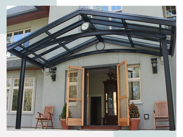 Козырьки металлические в Гудермесе