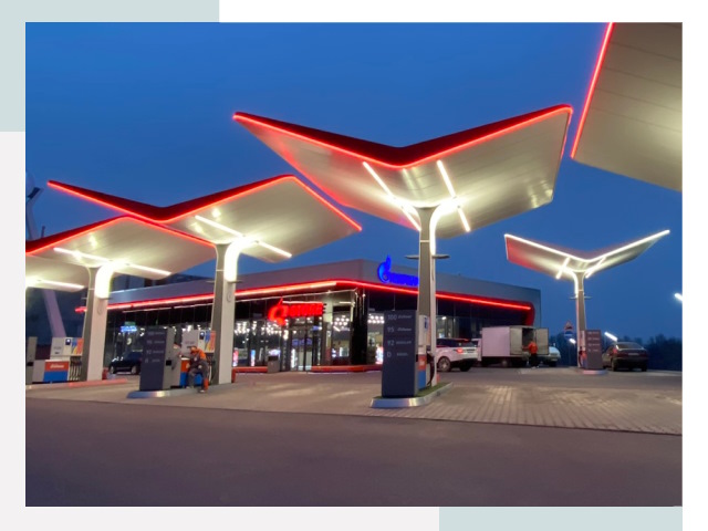 Навесы для АЗС в Гудермесе