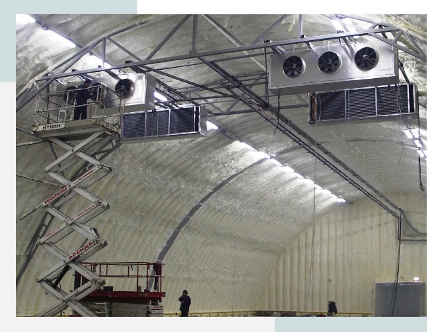 Оснащение ангаров в Гудермесе