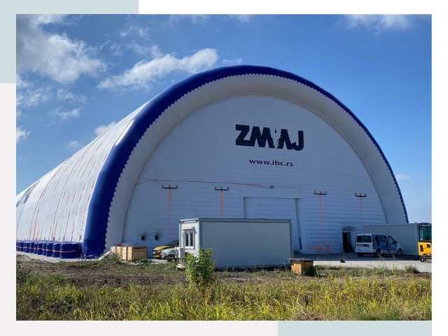 Брендирование ангаров в Гудермесе