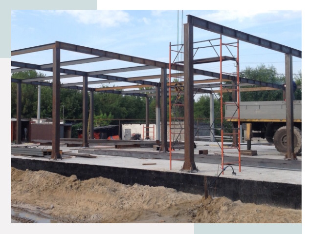 Фундамент для ангаров в Гудермесе