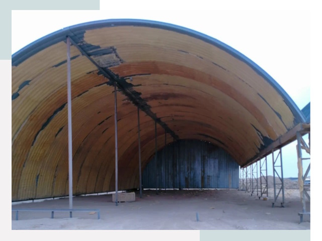 Реконструкция ангаров в Гудермесе