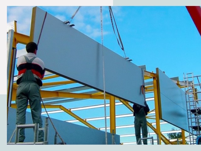 Монтаж сэндвич-панелей в Гудермесе от 615 руб.