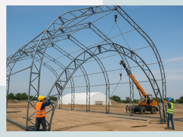 Монтаж ангаров в Гудермесе от 615 руб. - Надежно и быстро